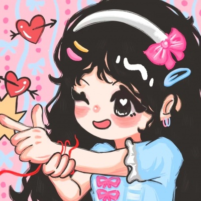 卡通情头可爱手绘版来袭，简直不要太甜！