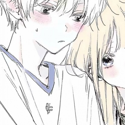 动漫情侣头像一对两张唯美清纯，真的太戳人啦