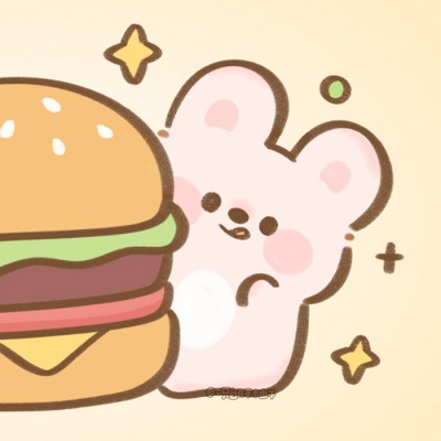 萌化啦!熊熊和兔兔可爱卡通情侣头像