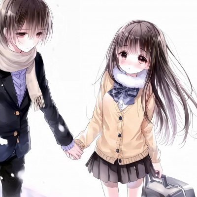 嗑到了！动漫风甜蜜浪漫双人一左一右情头