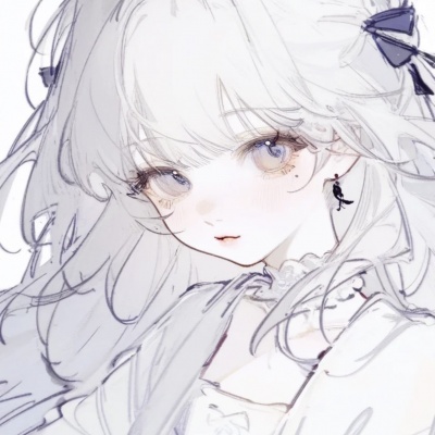 唯美手绘动漫女生头像，高清合集！