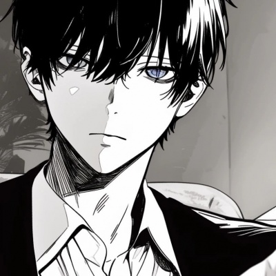 情侣头像动漫黑白两张一对,满满的高级氛围感