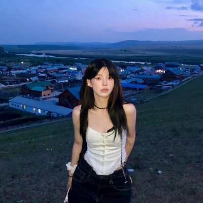 美哭!超绝的ins氛围唯美蓝色女生头像来啦