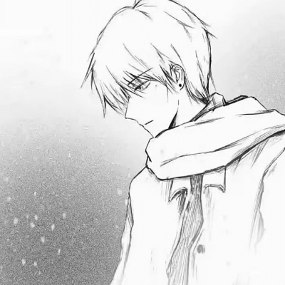 黑白动漫男头像冷酷霸气，生人勿近