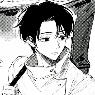 动漫男头黑白冷酷，帅炸了