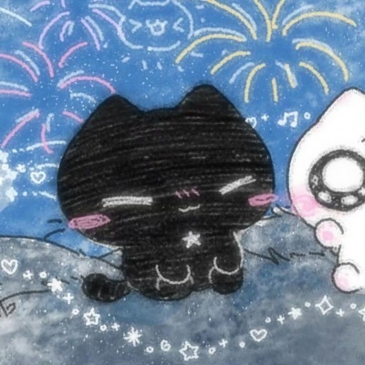 超甜预警！微信情侣头像手绘一左一右