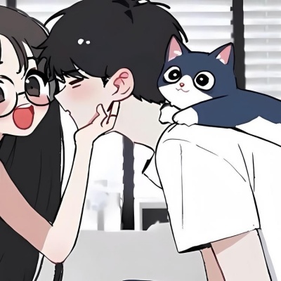 超甜漫画头像情侣一左一右