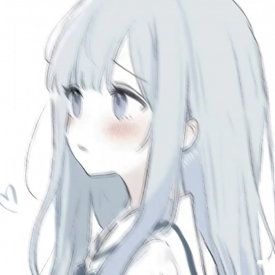 超绝!模糊蓝色系动漫女头✨