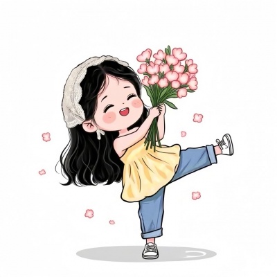 超治愈！可爱手绘卡通阳光女生头像来袭