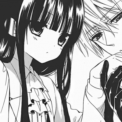 高级感黑白动漫情头✨