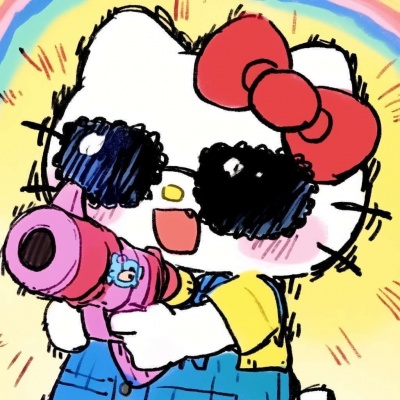 🎨超绝!手绘搞怪Hello Kitty卡通头像来了