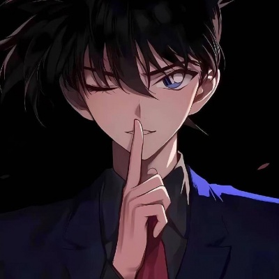 柯南小兰情侣头像一男一女分开的两张✨