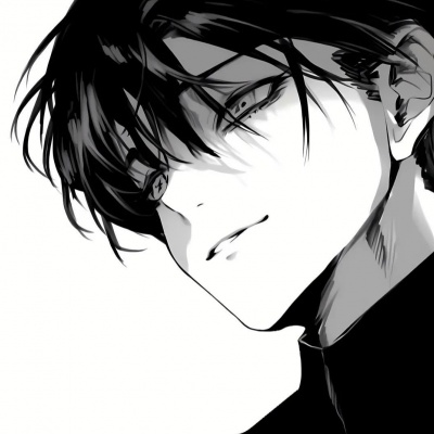 超酷黑白动漫男头✨快收藏