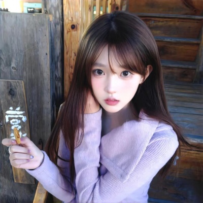 被这组唯美纯欲甜美的紫色女生头像美哭😭