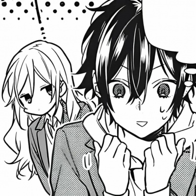 可爱有趣黑白动漫卡通情头✨