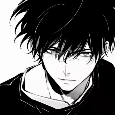 被帅到❗黑白超酷动漫男头推荐