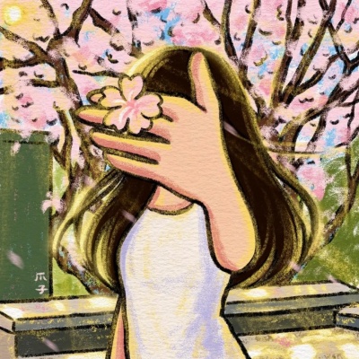 超甜警告！唯美手绘情侣头像一左一右