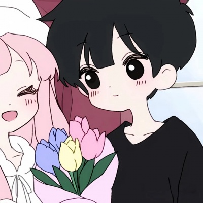 被这组可爱超甜的卡通情侣头像萌化啦