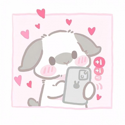 萌化啦!用手机互发爱意的手绘卡通情头