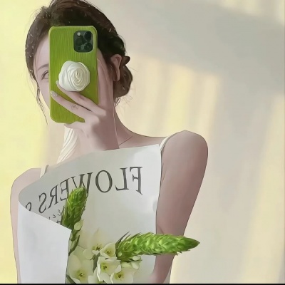 绿色系小清新女生头像，一眼就爱住