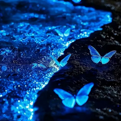 被这组唯美蓝色系背景头像美到失语