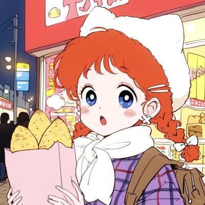 可爱甜美女生动漫头像，快冲！