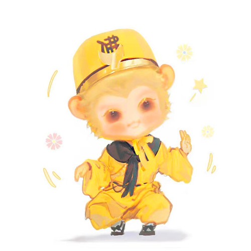 萌翻啦！手绘Q版可爱孙悟空卡通头像大集合