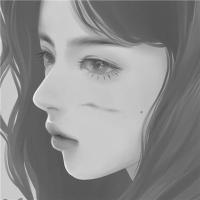 黑白世界里的慵懒冷淡风女生头像✨