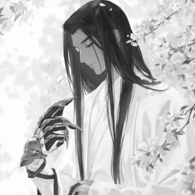 古风黑白漫画男生头像合集:水墨风侠客 / 书生 / 江湖少年插画素材