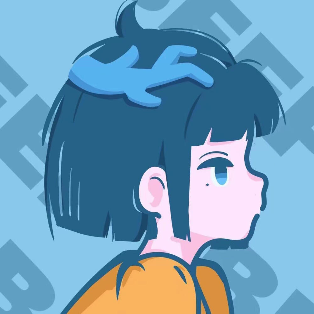 超酷！个性侧脸手绘女生动漫头像推荐