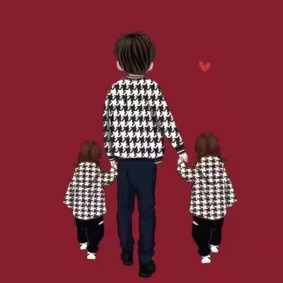 萌化啦！亲子情侣一左一右头像来袭