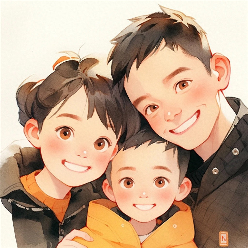 萌化啦！可可爱爱一家人亲子头像来袭